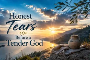Honest Tears before a tender god