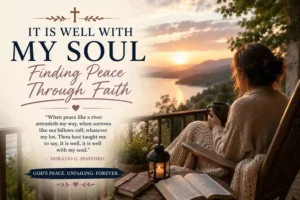 Image for a devotional on it is well with my soul