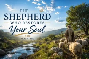 Image for the shepherd who restores, Psalm 23