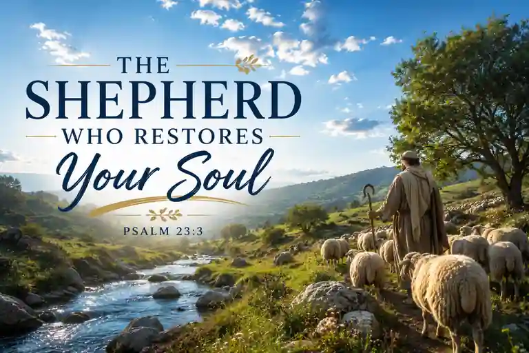 Image for the shepherd who restores, Psalm 23