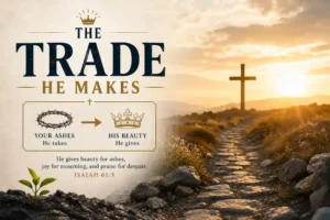 Image for beauty from the ashes. He tranded