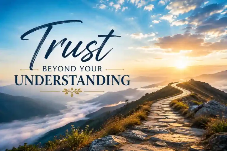 Trust beyond your understanding God will do it
