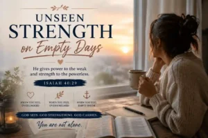 image for the Unseen strength of God, Isaiah 40
