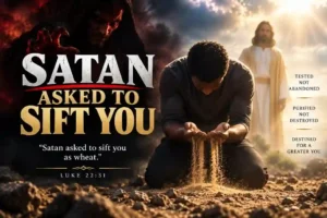 image for a devotional message on Satan Asked to Sift You